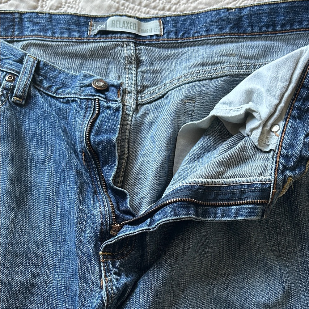 Lee Relaxed Fit Blue Jeans for Men Size 38x34 - Picture 4 of 8